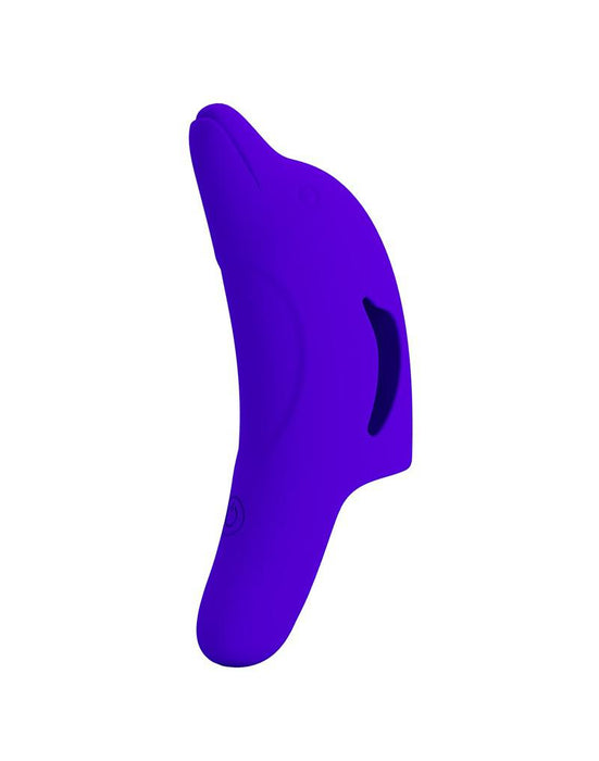 Pretty Love Delphini - Vibrator - Vinger Vibrator - Blauw - Siliconen - USB Oplaadbaar - 10 standen-Erotiekvoordeel.nl