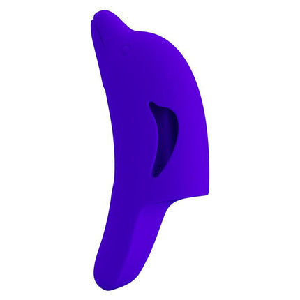 Pretty Love Delphini - Vibrator - Vinger Vibrator - Blauw - Siliconen - USB Oplaadbaar - 10 standen-Erotiekvoordeel.nl