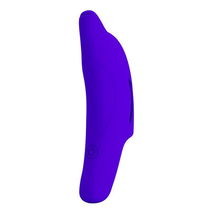 Pretty Love Delphini - Vibrator - Vinger Vibrator - Blauw - Siliconen - USB Oplaadbaar - 10 standen-Erotiekvoordeel.nl