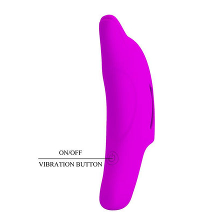 Pretty Love Delphini - Vibrator - Vinger Vibrator - Paars - Siliconen - USB Oplaadbaar - 10 standen-Erotiekvoordeel.nl