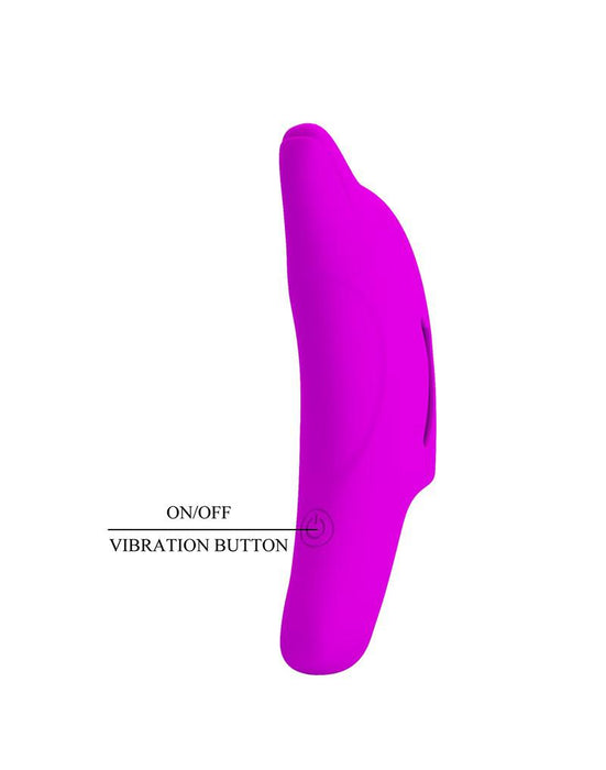 Pretty Love Delphini - Vibrator - Vinger Vibrator - Paars - Siliconen - USB Oplaadbaar - 10 standen-Erotiekvoordeel.nl