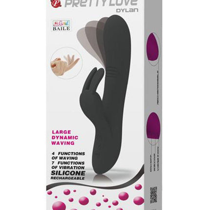 Pretty Love Dylan Bunny Vibrator - zwart - Erotiekvoordeel.nl