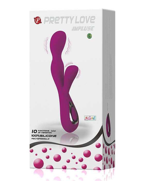 Pretty Love - Impulse vibrator met clitoris stimulator - Erotiekvoordeel.nl