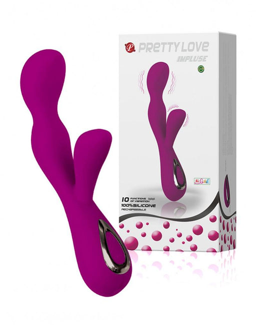 Pretty Love - Impulse vibrator met clitoris stimulator - Erotiekvoordeel.nl