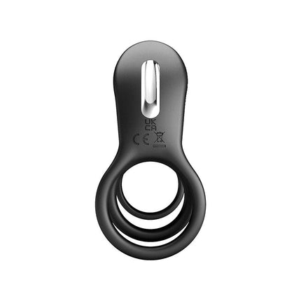 Pretty Love Jammy - Cockring Vibrator met Clitoris Stimulator - Zwart - Unieke Drievoudige Ringontwerp-Erotiekvoordeel.nl