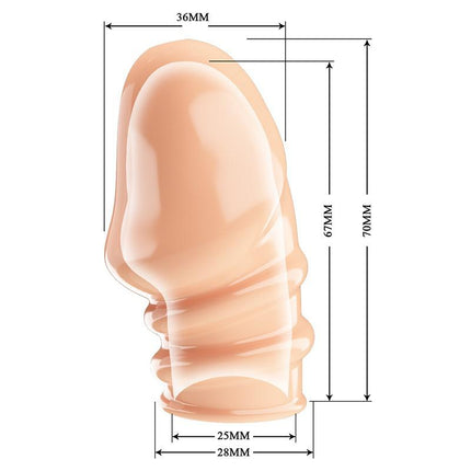 Pretty Love Jeremy - Penis Sleeve - Cock Sleeve Voor Verminderen Bloedstroom voor Hardere Erecties - Lichte Huidskleur-Erotiekvoordeel.nl
