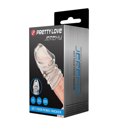 Pretty Love Jeremy - Penis Sleeve - Cock Sleeve Voor Verminderen Bloedstroom voor Hardere Erecties - Transparant-Erotiekvoordeel.nl