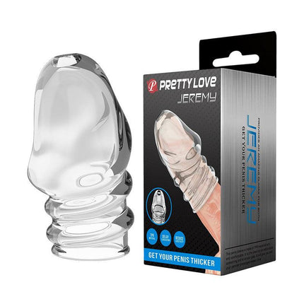 Pretty Love Jeremy - Penis Sleeve - Cock Sleeve Voor Verminderen Bloedstroom voor Hardere Erecties - Transparant-Erotiekvoordeel.nl