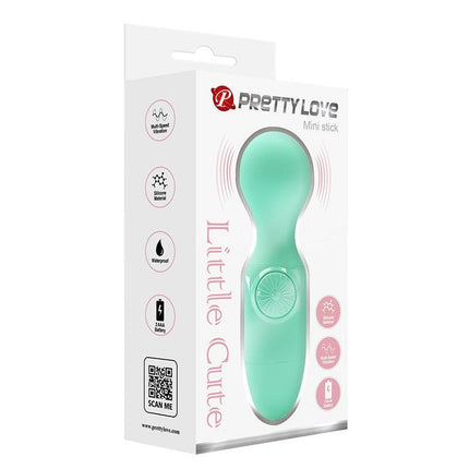 Pretty Love Little Cute - Vibrator - Mini Stick - Mini Wand Vibrator - Groen - Compact, Krachtig en Veelzijdig-Erotiekvoordeel.nl