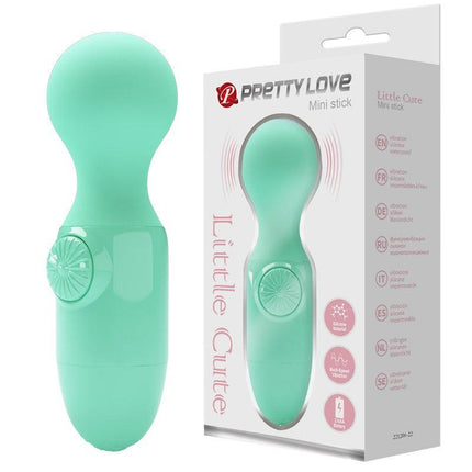 Pretty Love Little Cute - Vibrator - Mini Stick - Mini Wand Vibrator - Groen - Compact, Krachtig en Veelzijdig-Erotiekvoordeel.nl