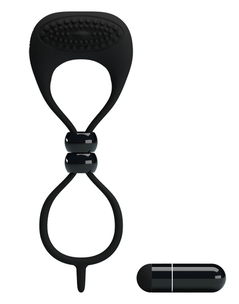 Pretty Love Locker Vibrerende Cockring - zwart - Erotiekvoordeel.nl