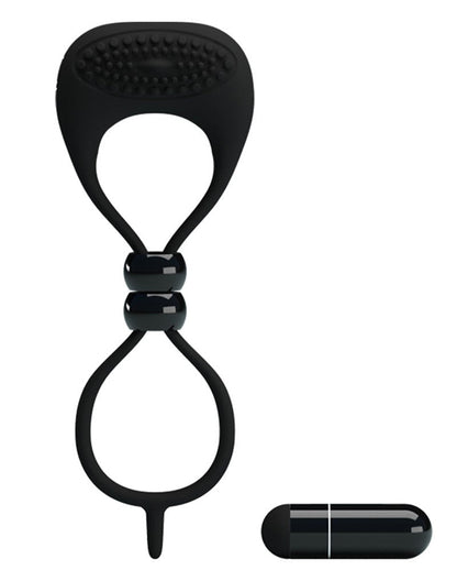 Pretty Love Locker Vibrerende Cockring - zwart - Erotiekvoordeel.nl