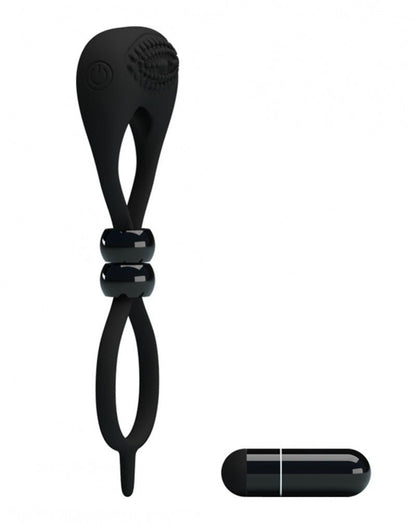 Pretty Love Locker Vibrerende Cockring - zwart - Erotiekvoordeel.nl