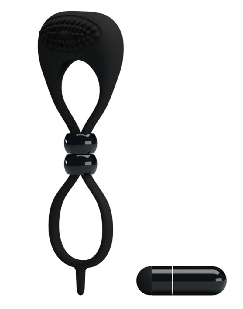 Pretty Love Locker Vibrerende Cockring - zwart - Erotiekvoordeel.nl