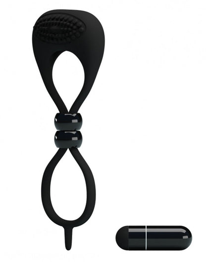 Pretty Love Locker Vibrerende Cockring - zwart - Erotiekvoordeel.nl