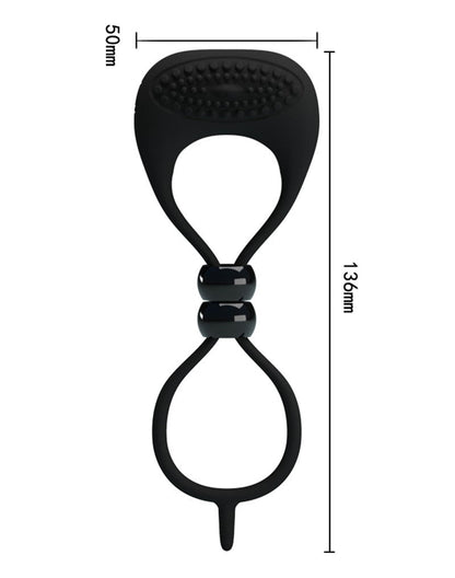 Pretty Love Locker Vibrerende Cockring - zwart - Erotiekvoordeel.nl