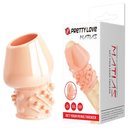Pretty Love Matias - Penis Sleeve - Cock Sleeve Voor Langdurige en Sterkere Erecties - Lichte Huidskleur-Erotiekvoordeel.nl