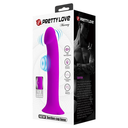 Pretty Love Murray - Vibrerende Dildo - 19 cm - Paars - USB Oplaadbaar - Siliconen - Ervaar Diep en Krachtig Plezier-Erotiekvoordeel.nl