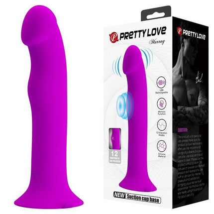 Pretty Love Murray - Vibrerende Dildo - 19 cm - Paars - USB Oplaadbaar - Siliconen - Ervaar Diep en Krachtig Plezier-Erotiekvoordeel.nl