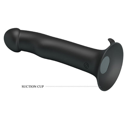 Pretty Love Murray - Vibrerende Dildo - 19 cm - Zwart - USB Oplaadbaar - Siliconen-Erotiekvoordeel.nl