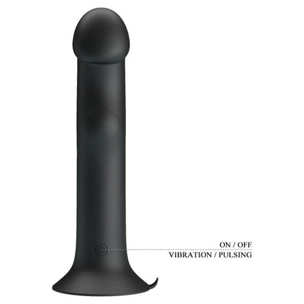 Pretty Love Murray - Vibrerende Dildo - 19 cm - Zwart - USB Oplaadbaar - Siliconen-Erotiekvoordeel.nl