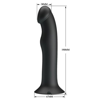Pretty Love Murray - Vibrerende Dildo - 19 cm - Zwart - USB Oplaadbaar - Siliconen-Erotiekvoordeel.nl