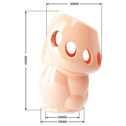 Pretty Love Oscar - Penis Sleeve - Cock Sleeve Voor Langdurige en Sterkere Erecties - Lichte Huidskleur-Erotiekvoordeel.nl
