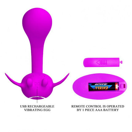 Pretty Love Partner Vibrator CHIMERA met afstandsbediening - dieproze-Erotiekvoordeel.nl