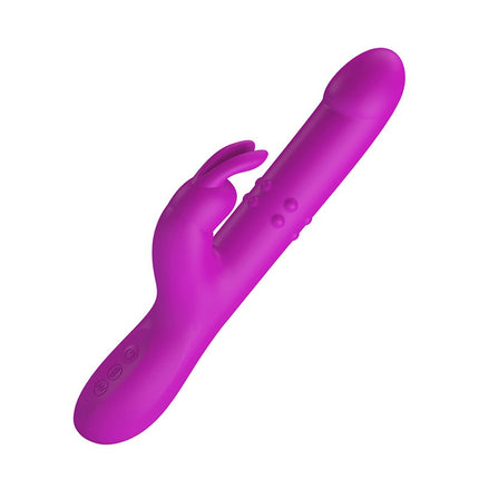 Pretty Love - Reese - Stotende Rabbit Vibrator - Roze-Erotiekvoordeel.nl