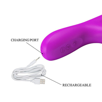Pretty Love - Reese - Stotende Rabbit Vibrator - Roze-Erotiekvoordeel.nl