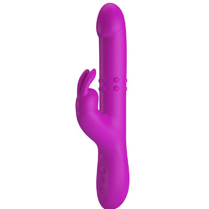 Pretty Love - Reese - Stotende Rabbit Vibrator - Roze-Erotiekvoordeel.nl