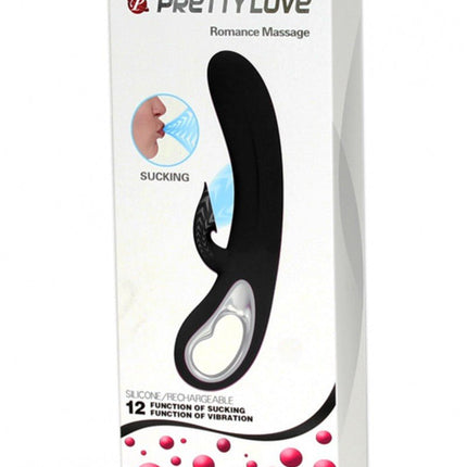 Pretty Love - Romance Sucking Clitoris vibrator - zwart - Erotiekvoordeel.nl