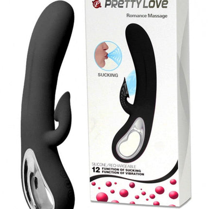 Pretty Love - Romance Sucking Clitoris vibrator - zwart - Erotiekvoordeel.nl