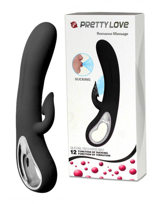Pretty Love - Romance Sucking Clitoris vibrator - zwart - Erotiekvoordeel.nl