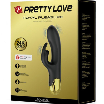 Pretty Love Royal Pleasure Double Pleasure Vibrator  - zwart/goud - Erotiekvoordeel.nl
