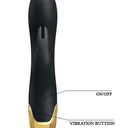 Pretty Love Royal Pleasure Double Pleasure Vibrator  - zwart/goud - Erotiekvoordeel.nl