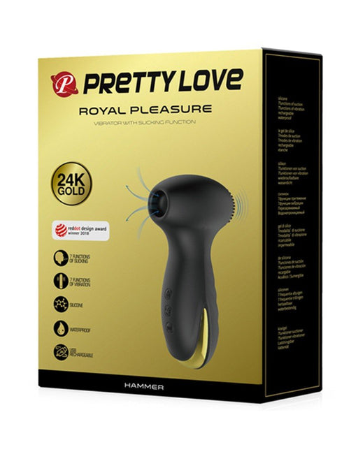 Pretty Love Royal Pleasure Hammer  Luchtdruk vibrator - zuigt aan je clitoris - Erotiekvoordeel.nl