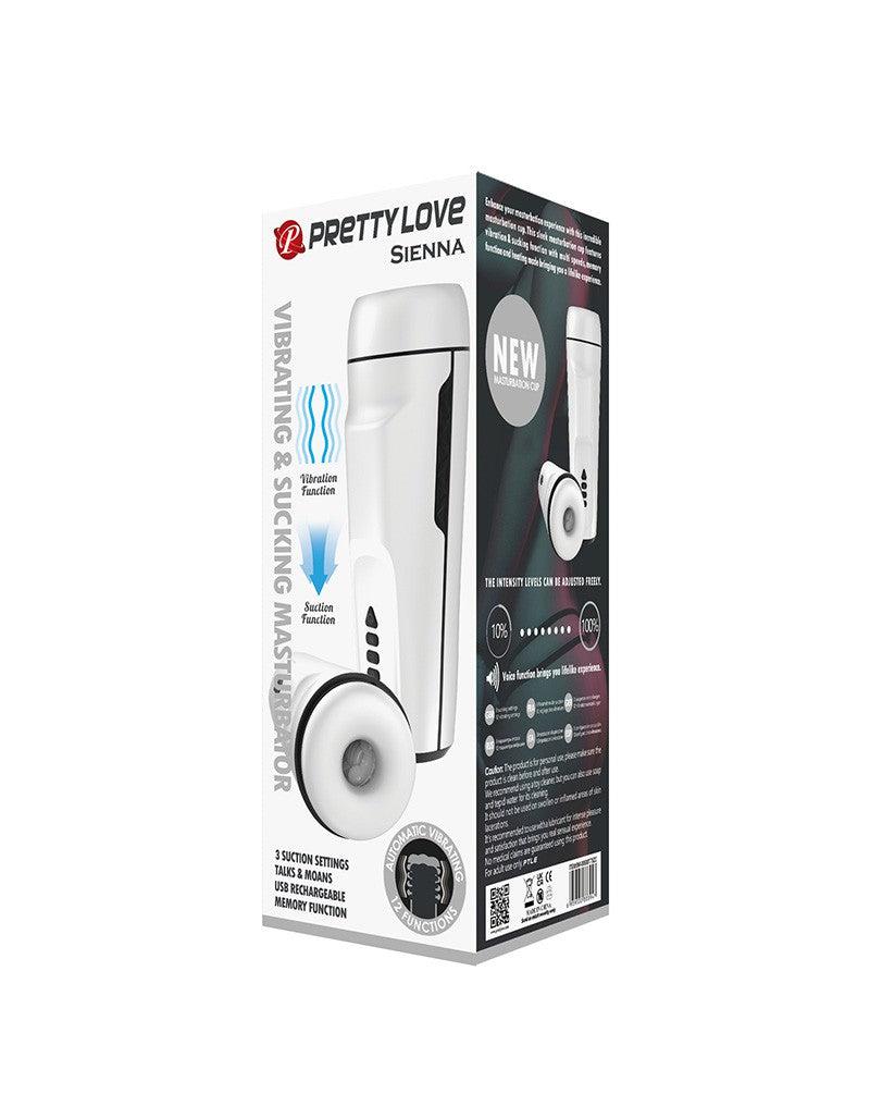 Pretty Love Sienna - Automatisch Vibrerende Masturbator - Met Toegevoegde Kreunfunctie Zuigkracht en Instelbare Vibraties-Erotiekvoordeel.nl