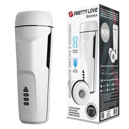 Pretty Love Sienna - Automatisch Vibrerende Masturbator - Met Toegevoegde Kreunfunctie Zuigkracht en Instelbare Vibraties-Erotiekvoordeel.nl