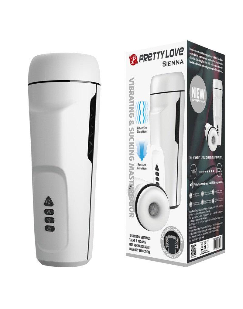 Pretty Love Sienna - Automatisch Vibrerende Masturbator - Met Toegevoegde Kreunfunctie Zuigkracht en Instelbare Vibraties-Erotiekvoordeel.nl