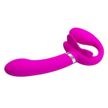 Pretty Love Strapless Strap-on Voorbindvibrator VALERIE - roze-Erotiekvoordeel.nl