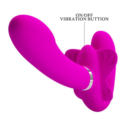 Pretty Love Strapless Strap-on Voorbindvibrator VALERIE - roze-Erotiekvoordeel.nl
