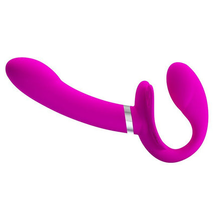 Pretty Love Strapless Strap-on Voorbindvibrator VALERIE - roze-Erotiekvoordeel.nl