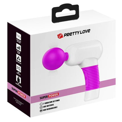Pretty Love Swan Super Power Gun Massage Apparaat & Wand Vibrator in 1 - roze - Erotiekvoordeel.nl