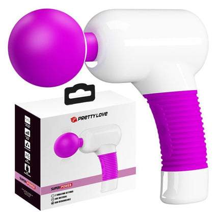 Pretty Love Swan Super Power Gun Massage Apparaat & Wand Vibrator in 1 - roze - Erotiekvoordeel.nl
