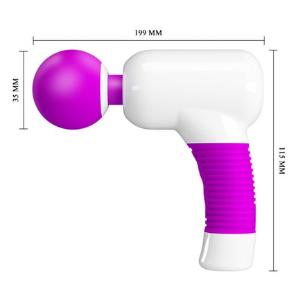 Pretty Love Swan Super Power Gun Massage Apparaat & Wand Vibrator in 1 - roze - Erotiekvoordeel.nl