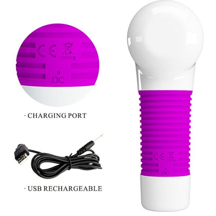Pretty Love Swan Super Power Gun Massage Apparaat & Wand Vibrator in 1 - roze - Erotiekvoordeel.nl