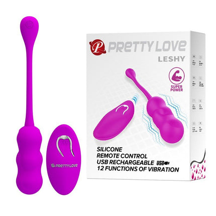 Pretty Love Vibrerend Eitje Leshy met afstandsbediening - roze-Erotiekvoordeel.nl