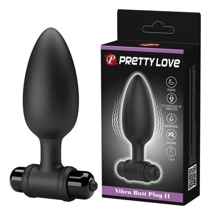Pretty Love Vibrerende Buttplug Vibra Buttplug II - zwart-Erotiekvoordeel.nl