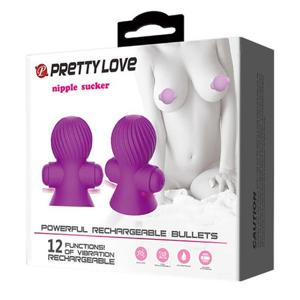 Pretty Love Vibrerende Tepelzuigers - Erotiekvoordeel.nl